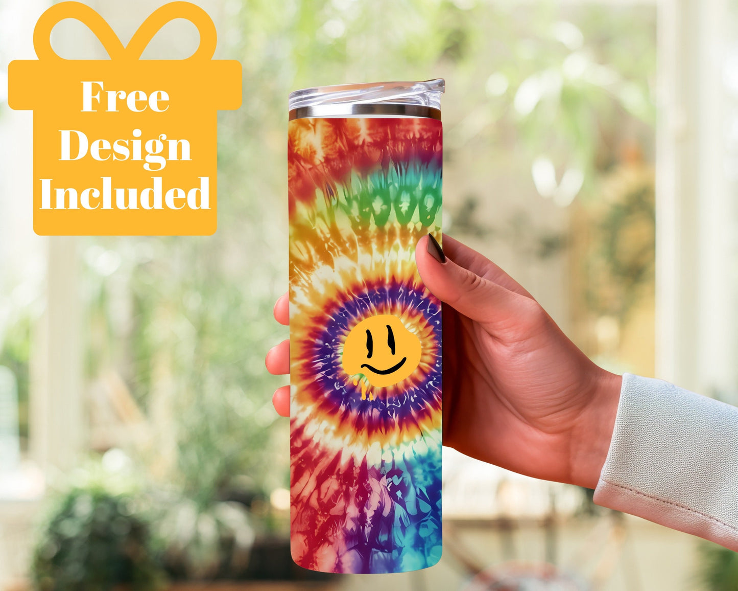 Tie Dye Tumbler Wrap Bundle - 20oz Skinny Tumbler with Tapered and Straight Designs, tiedye tumbler wraps