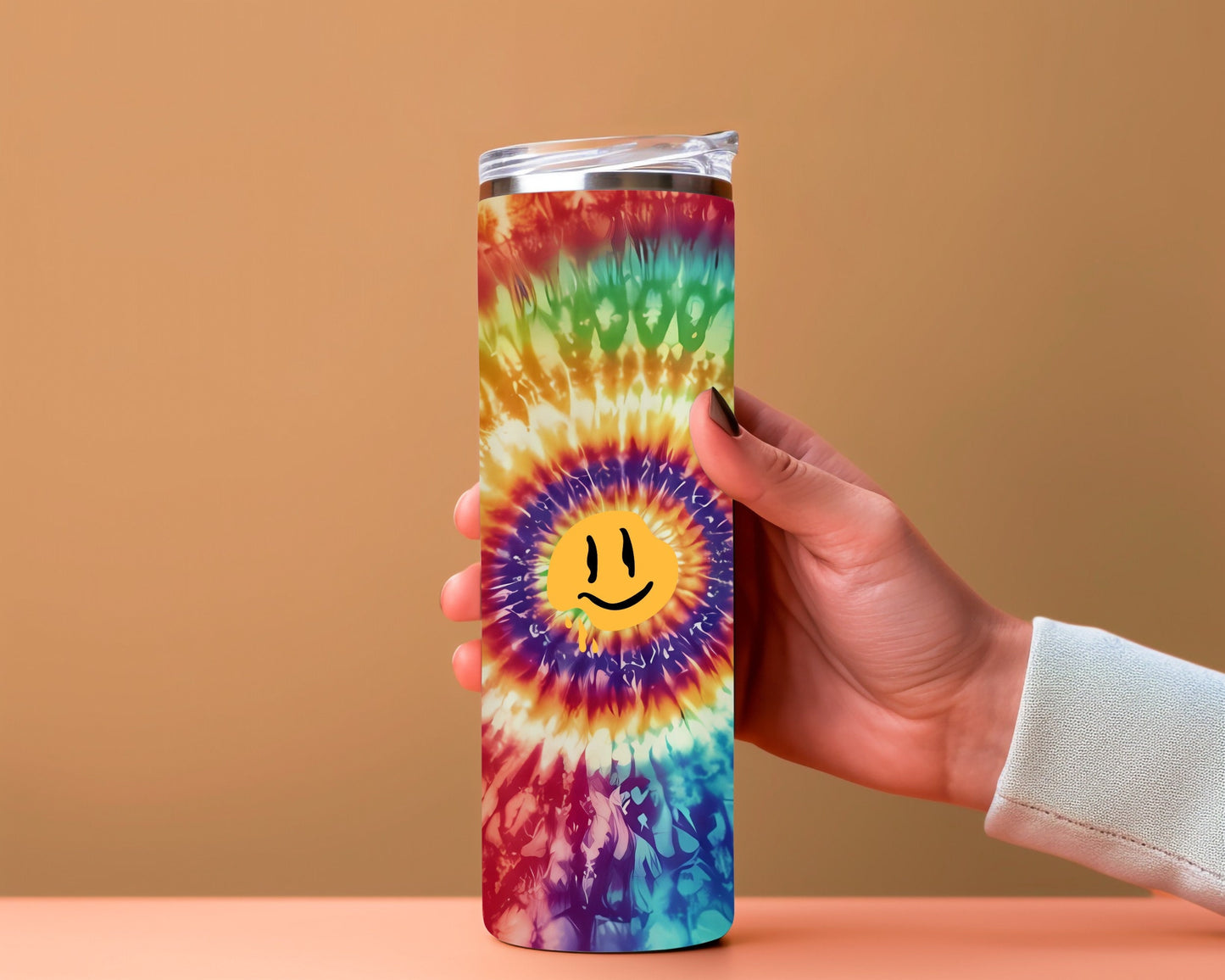 Tie Dye Tumbler Wrap Bundle - 20oz Skinny Tumbler with Tapered and Straight Designs, tiedye tumbler wraps