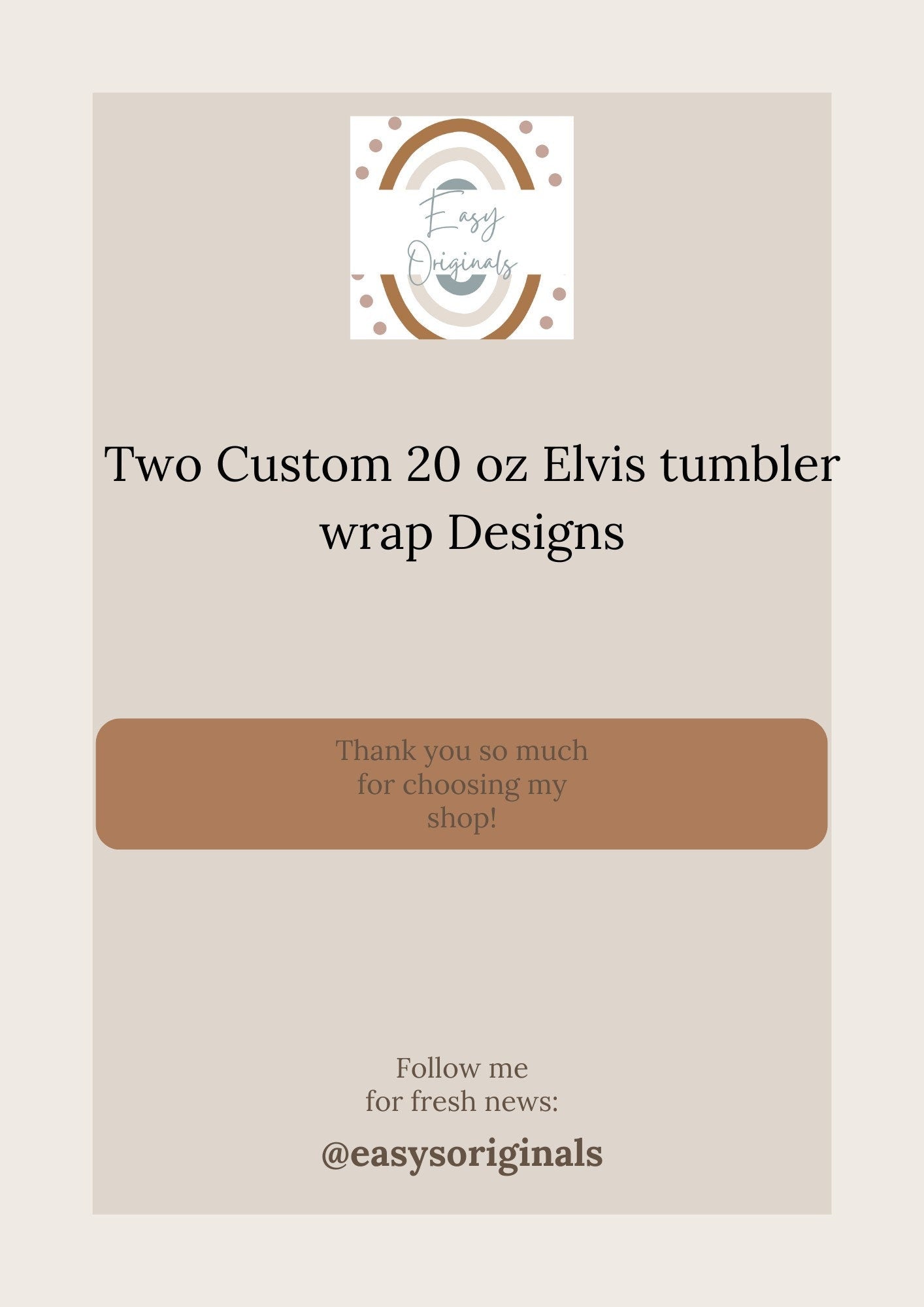 Elvis Tumbler Wrap 20 oz skinny tumbler Sublimation Digital download png , Elvis tumbler two custom designs