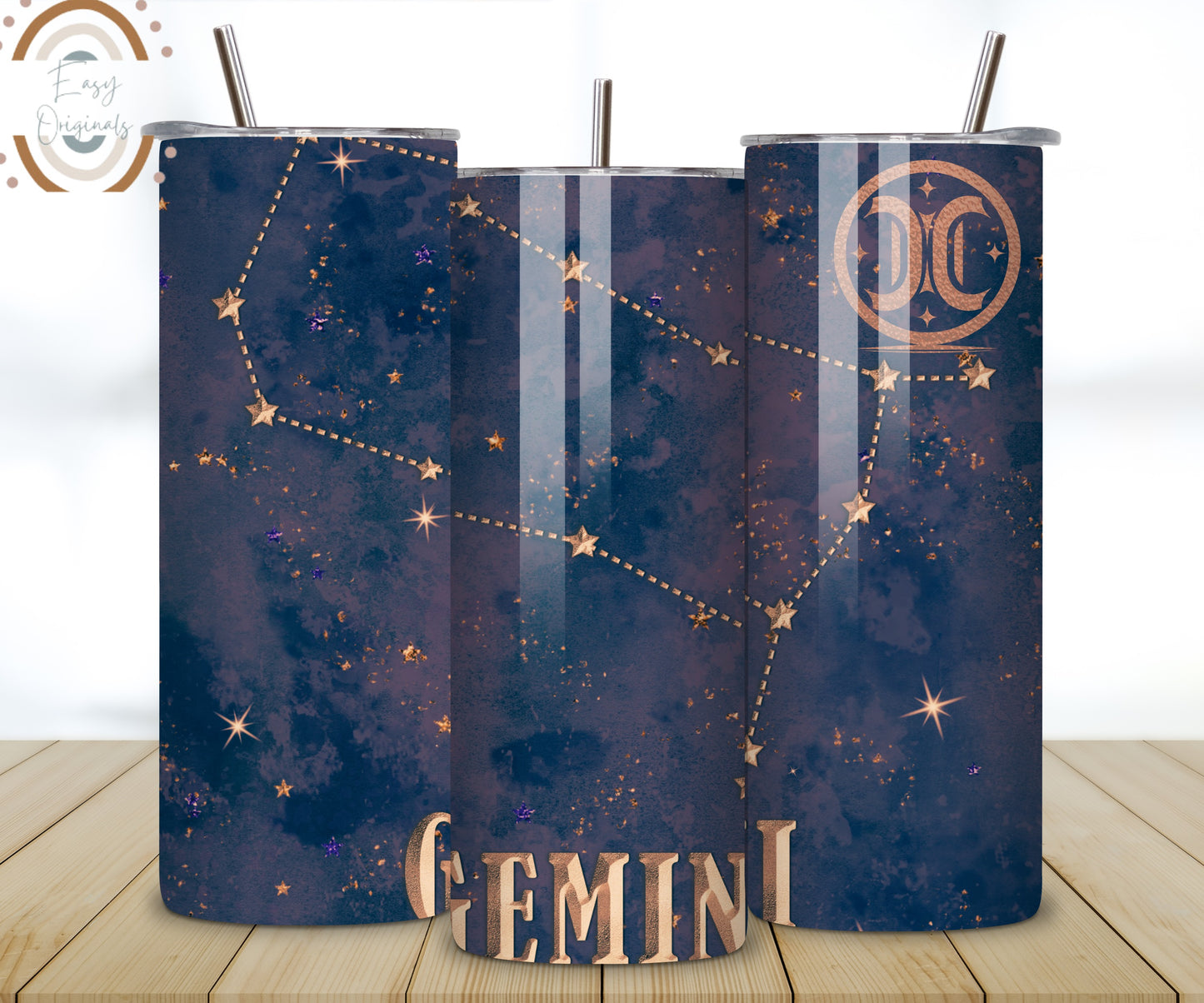 Gemini Zodiac 20oz Skinny Tumbler Wrap