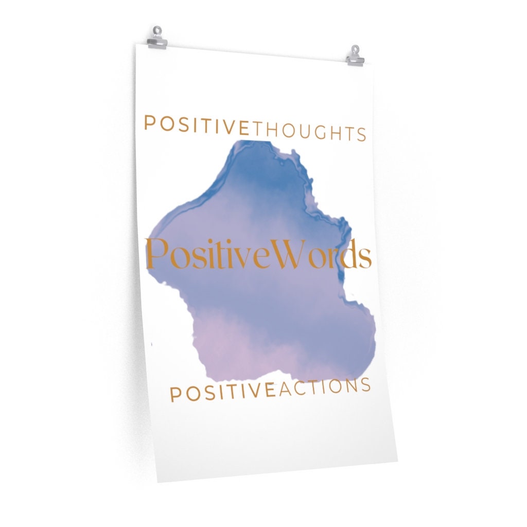 Positive Thought poster for the home , Minimalistic home décor , Inspirational Poster, Affirmation posters, printable wall art