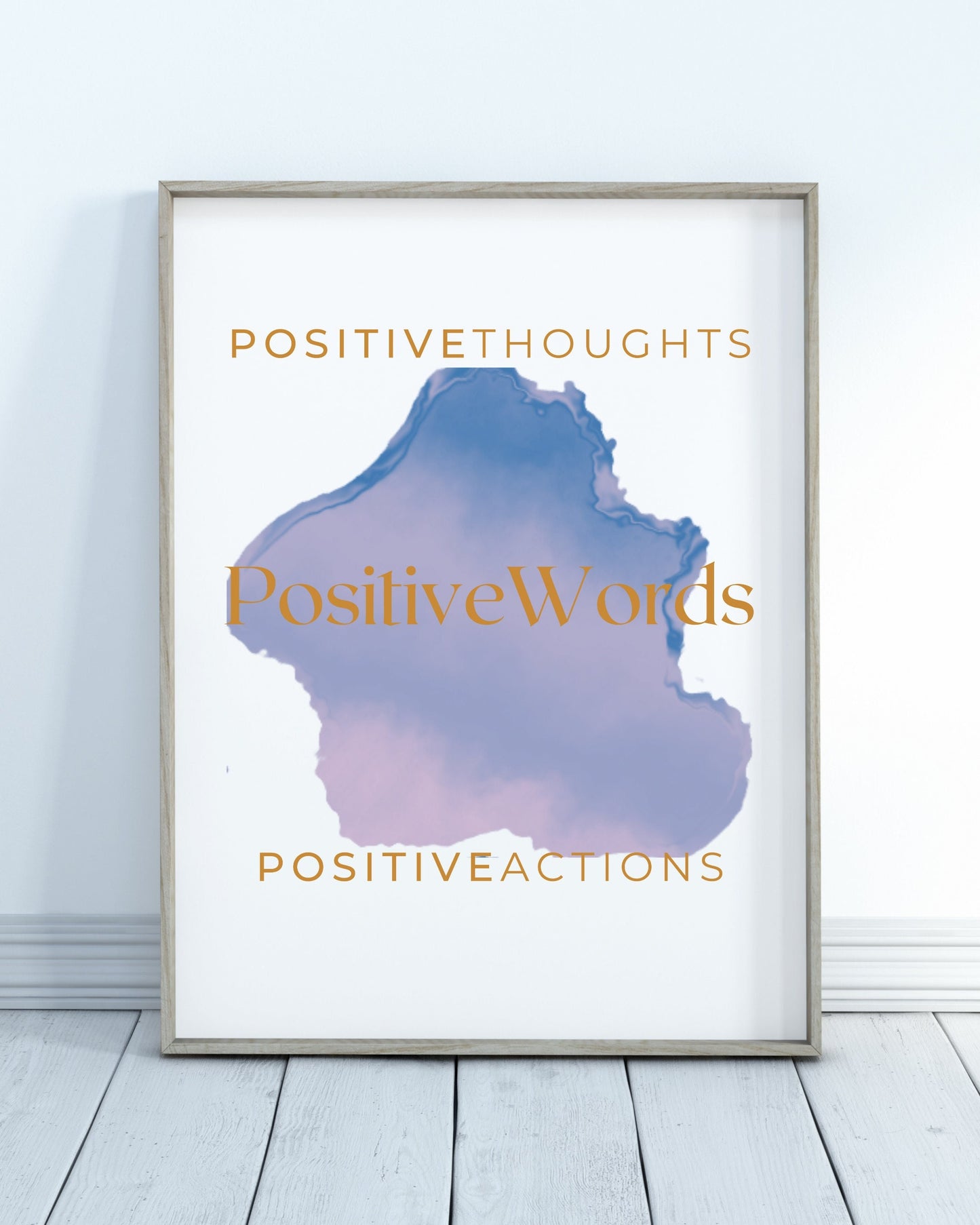 Positive Thought poster for the home , Minimalistic home décor , Inspirational Poster, Affirmation posters, printable wall art