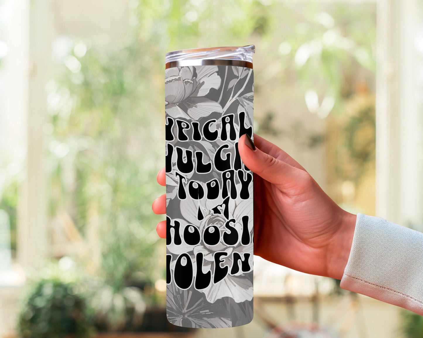 Sarcastic tumbler wrap 20 oz Skinny Tumbler Sublimation Design - Digital Download PNG, funny tumbler wrap