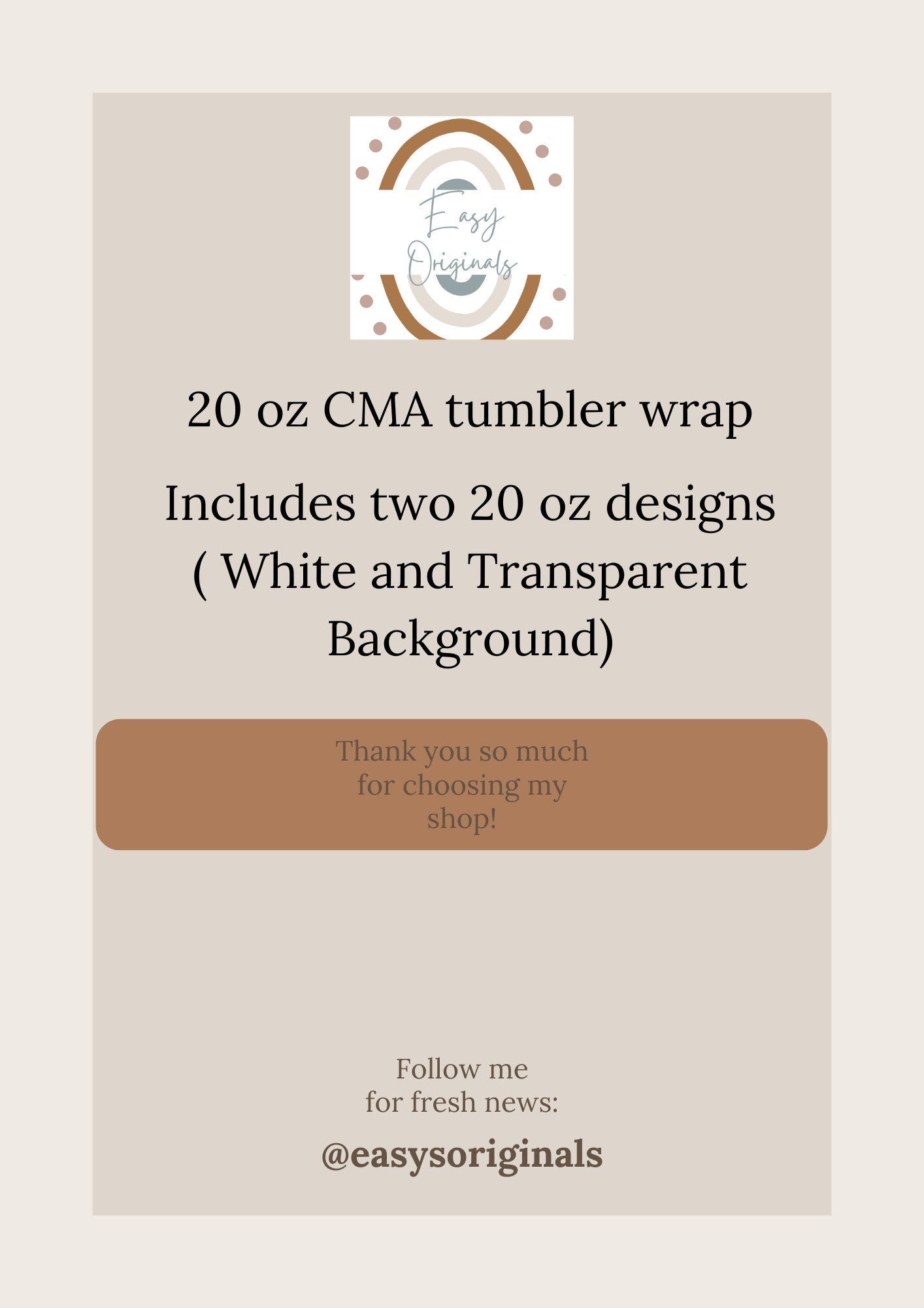 CMA Tumbler Wrap - 20 oz Skinny Tumbler Sublimation Design - 20 oz Skinny Tumbler - 20 oz tumbler sub - Seamless