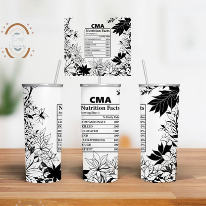 CMA Tumbler Wrap - 20 oz Skinny Tumbler Sublimation Design - 20 oz Skinny Tumbler - 20 oz tumbler sub - Seamless