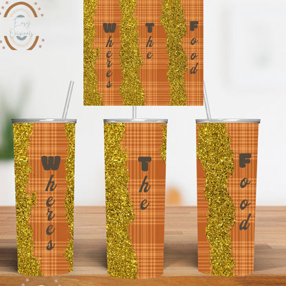 wtf thanksgiving s, 3d thanksgiving tumbler- 20oz Skinny Tumbler Sublimation - Instant Download PNG