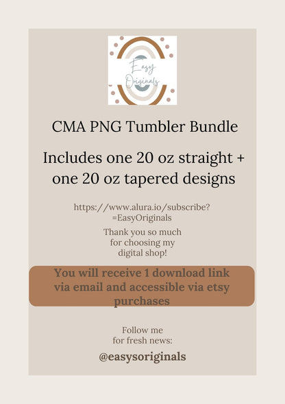 CMA Tumbler Wrap 20 oz skinny tumbler Sublimation Digital download png, medical assistant tumbler